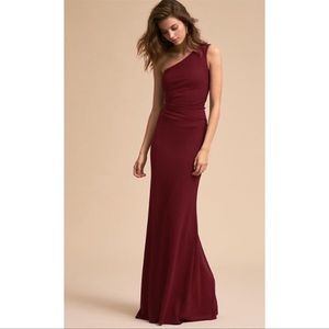 BHLDN Katie May Gwyneth Gown in Bordeaux